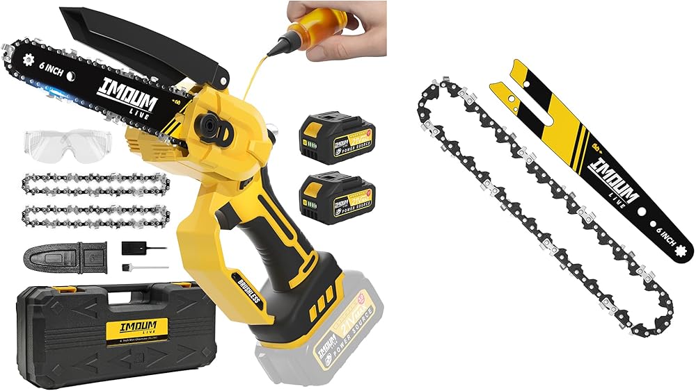 DLJS6 6 inch mini chainsaw set & 6 inch guide bar chain set