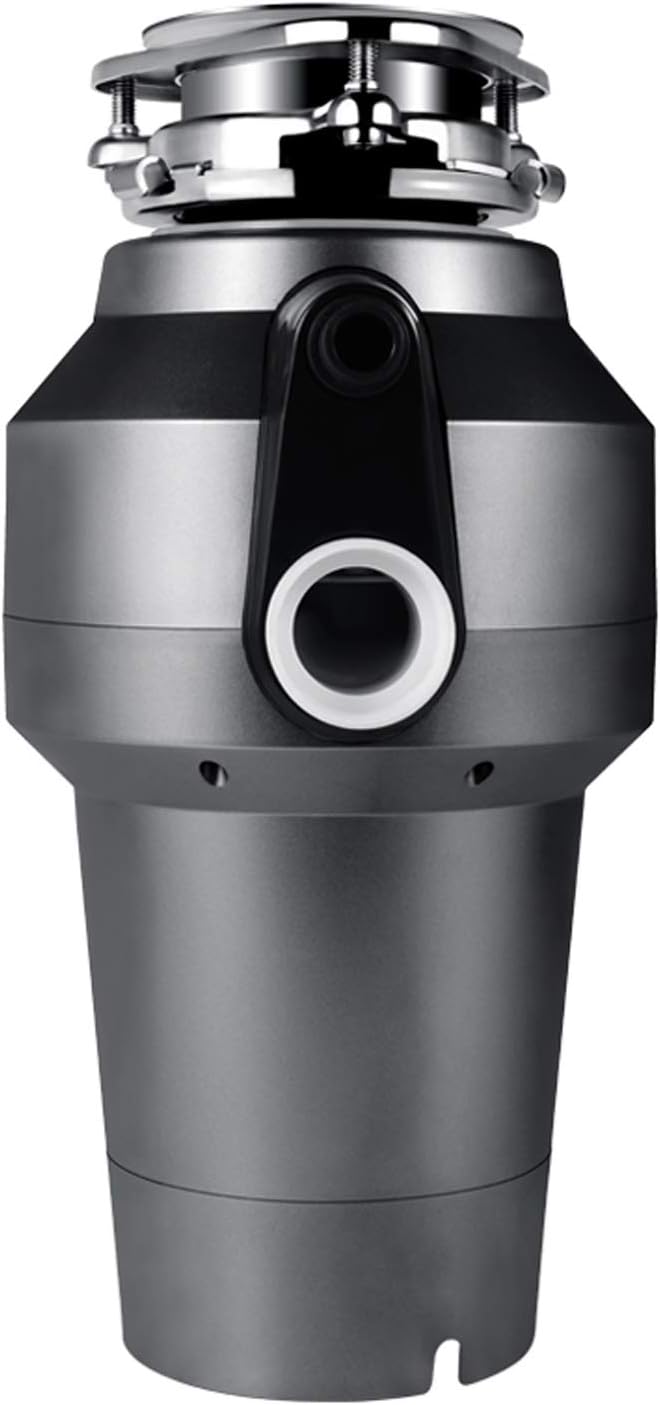 Food Waste Garbage Disposals Unit, 560W 1.2L Super Quiet 6 level Grinding Garbage Disposer Continuous Grinding Food Waste Household Kitchen Disposal (Grey)