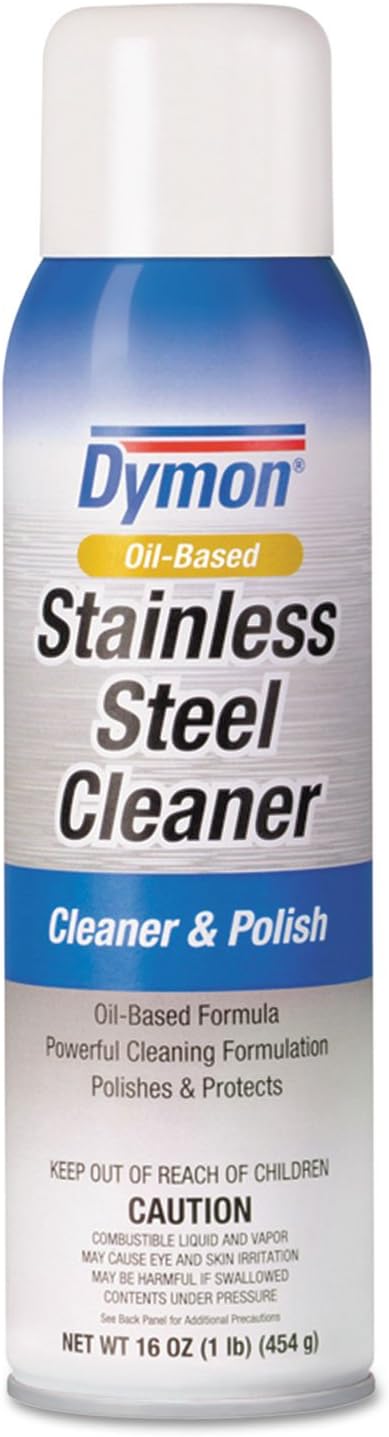 Dymon 20920 Stainless Steel Cleaner, 16oz, Aerosol, 12/Carton
