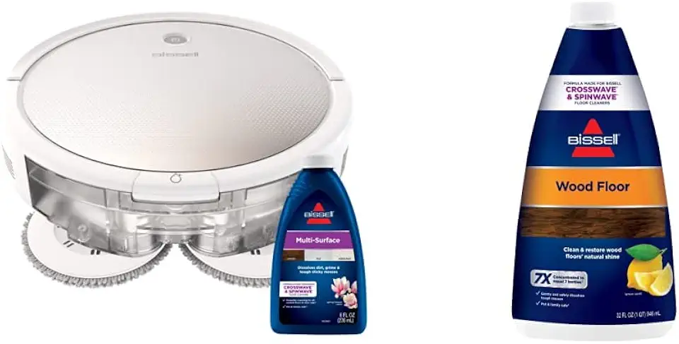 BISSELL SpinWave Pet Robot + 32 oz. Wood