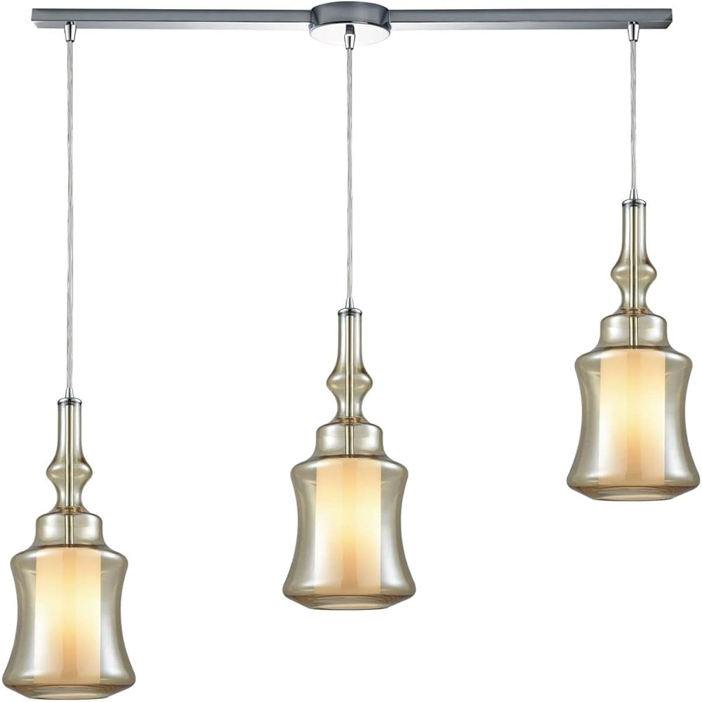 56502/3L Pendant Light, Polished Chrome