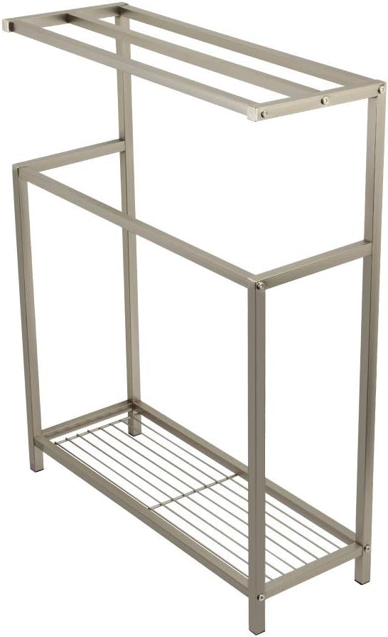 Kingston Brass SCC8368 Edenscape Freestanding Towel-Rack, Brushed Nickel
