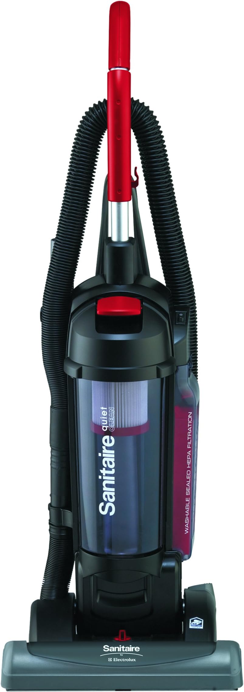 Sanitaire SC5845D FORCE QuietClean Upright Vacuum with Dust Cup and Sealed HEPA Filtration, Black