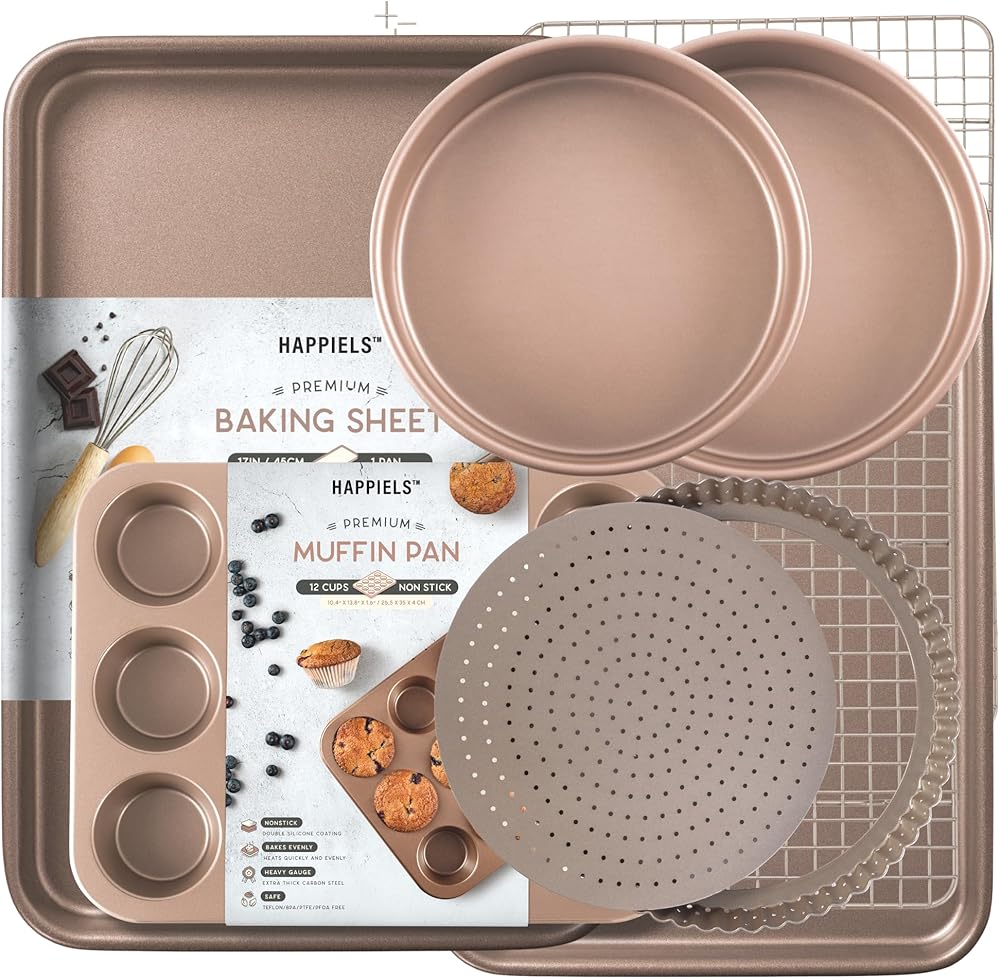 Baking Essentials 8-Piece Baking Pans Set