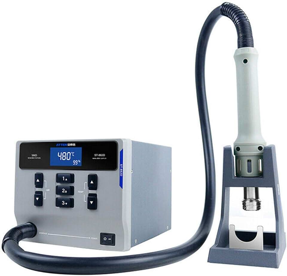ST862D Soldering Station 1000W Intelligent Hot Air Rework Station for Phone PCB Soldering Repair Straight Wind and Cycle