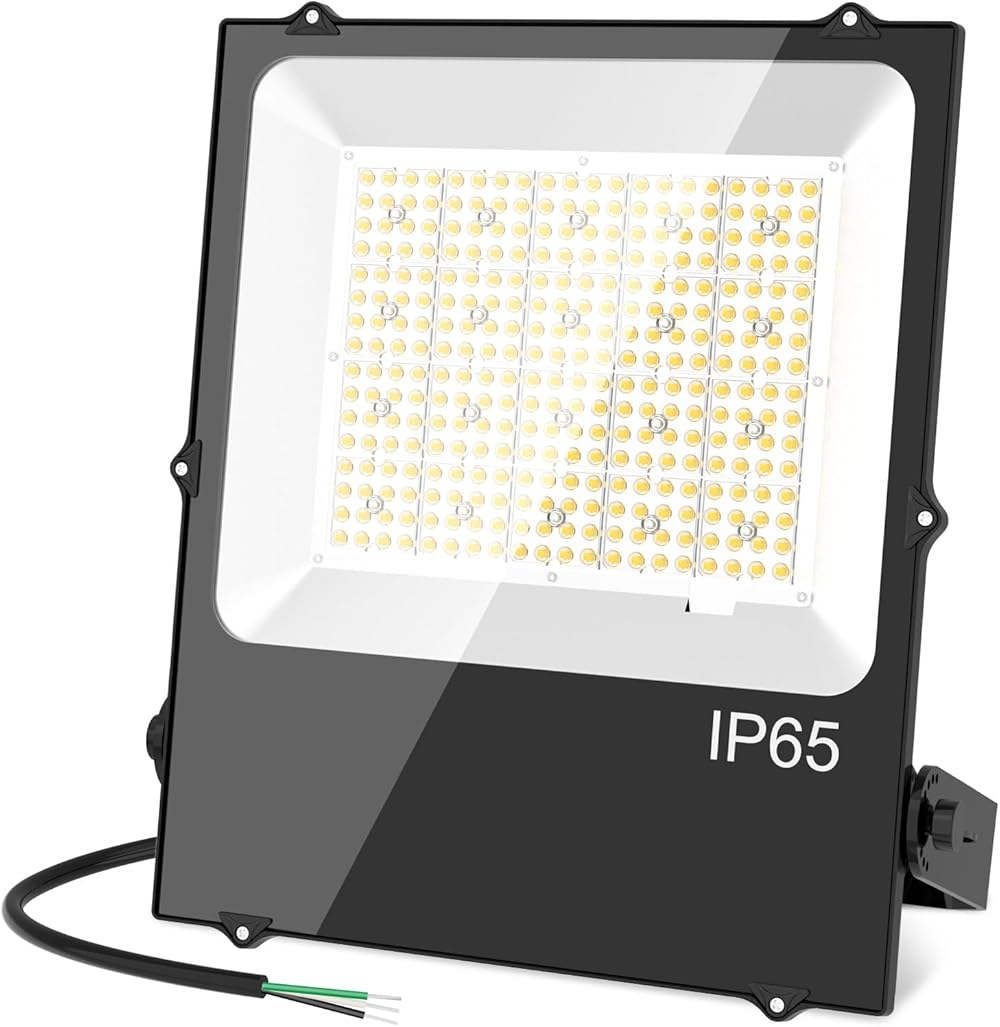 LED Flood Light 300W 42,000LM, ETL Listed LED Stadium Lights 5000K, IP65 LED Pole Light Wall Fixture, Security Lights Outside Lamp Light Exterior Floodlights Lighting for Yard Backyard, AC100-277V
