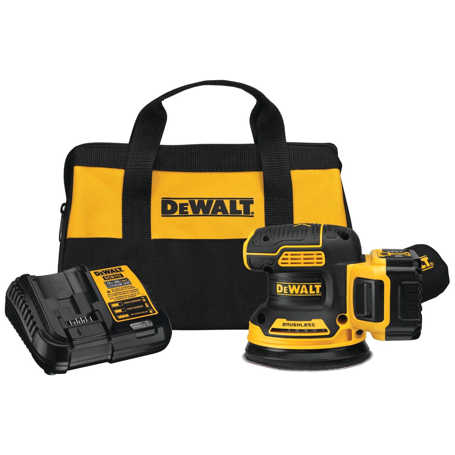 DEWALT 20-Volt-Amp Brushless Cordless Variable Speed Random Orbital Sander with Dust Management (Battery Included)