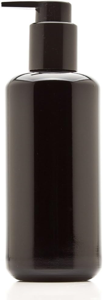 Infinity Jars 200 Ml (6.8 fl oz) Black Ultraviolet Glass Soap Dispenser Bottle 10-Pack