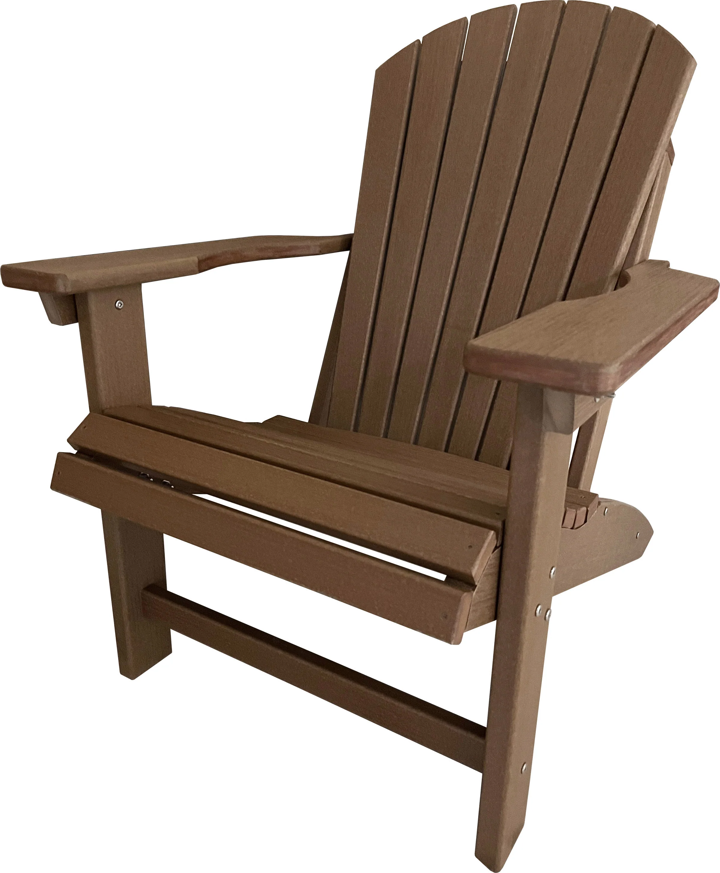 QUICK SHIP - SET OF 4 - DURAWEATHER POLY KING SIZE STATIONARY ADIRONDACK CHAIR