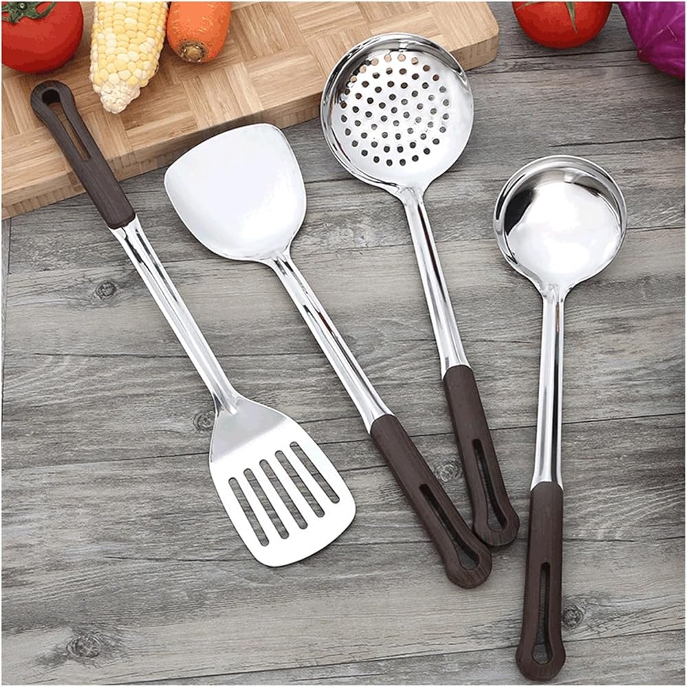 Spatula Spoon Kitchen Utensils Stainless Steel Spatula And Ladle Cooking Tool Soup Ladle Spoon Spatula