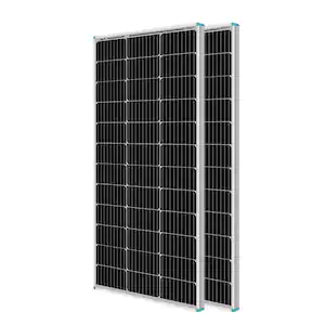 Renogy 2Pcs 100-Watt 12-Volt Monocrystalline Solar Panel with High-Efficiency Module for RV Battery Boat Caravan Solar System