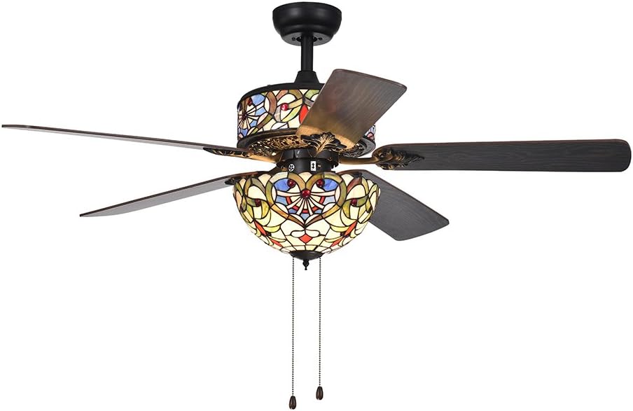 Warehouse of Tiffany CFL-8284BL Ceiling Fan, 52