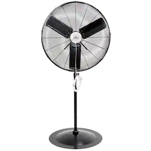 iLIVING Adjustable-Height 30 in. 8400 CFM 120-Volt 1.8 Amp Oscillating Pedestal Fan with Misting Kit