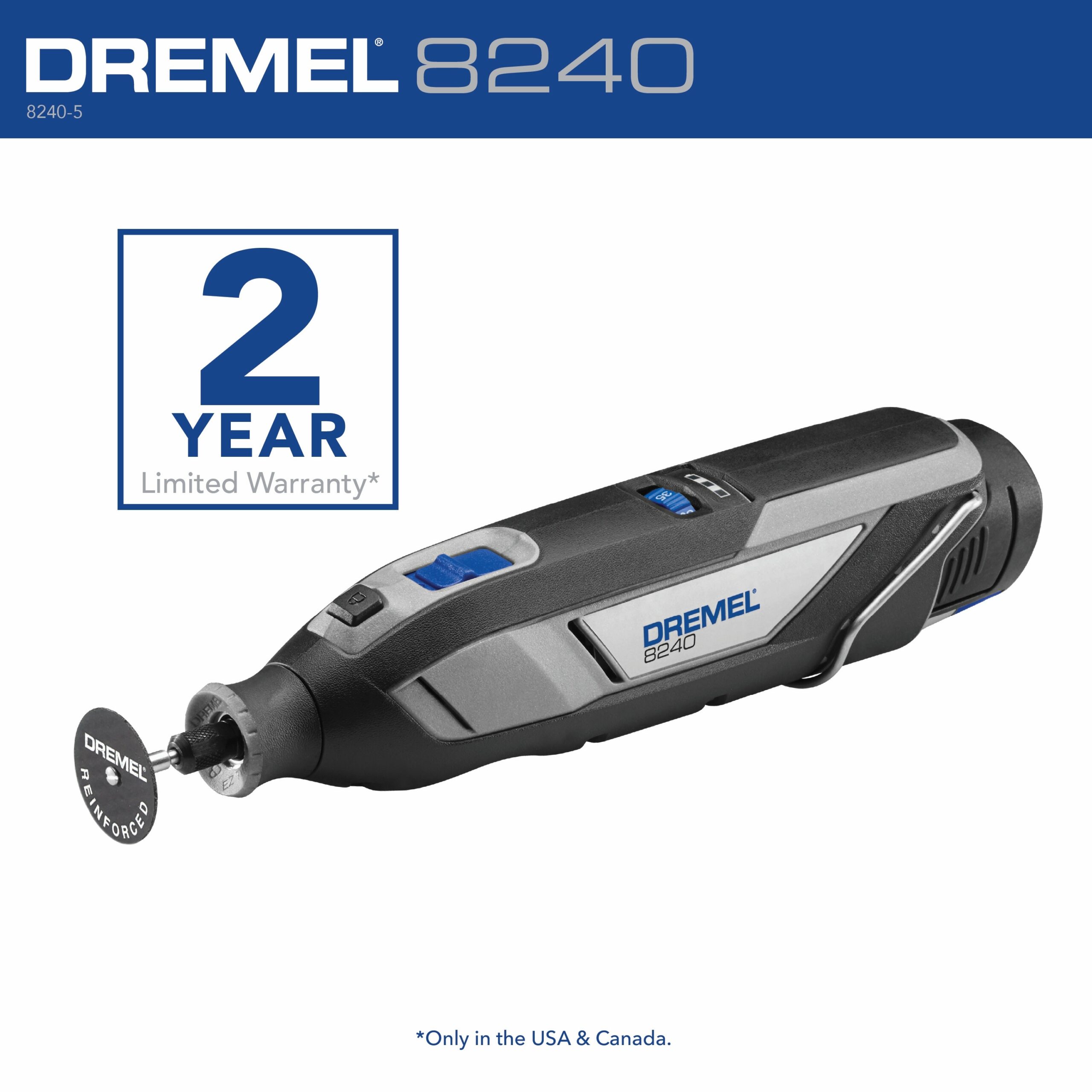 Dremel 8240 Variable Speed Cordless 12-volt 2-Amp Multipurpose Rotary Tool Kit