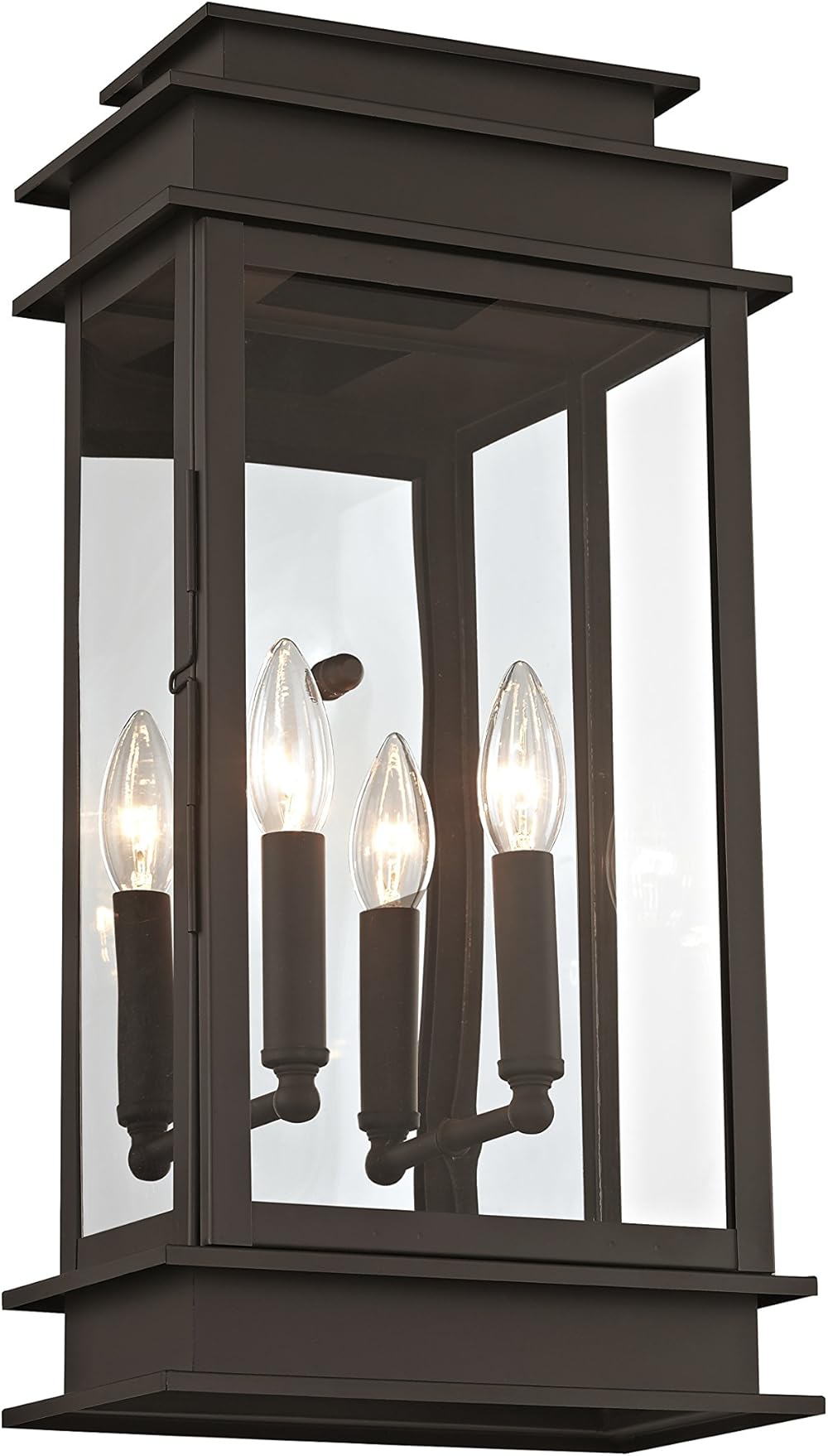 Lighting 2018-07 Princeton Outdoor Wall Lantern,Bronze,19