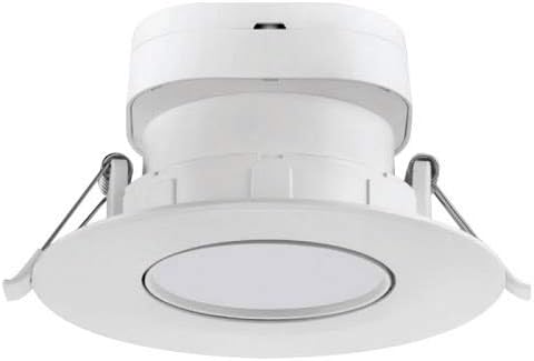 S11709 7 watt LED Direct Wire Downlight; Gimbaled; 4 inch; 3000K; 120 Volt; Dimmable 12-Pack