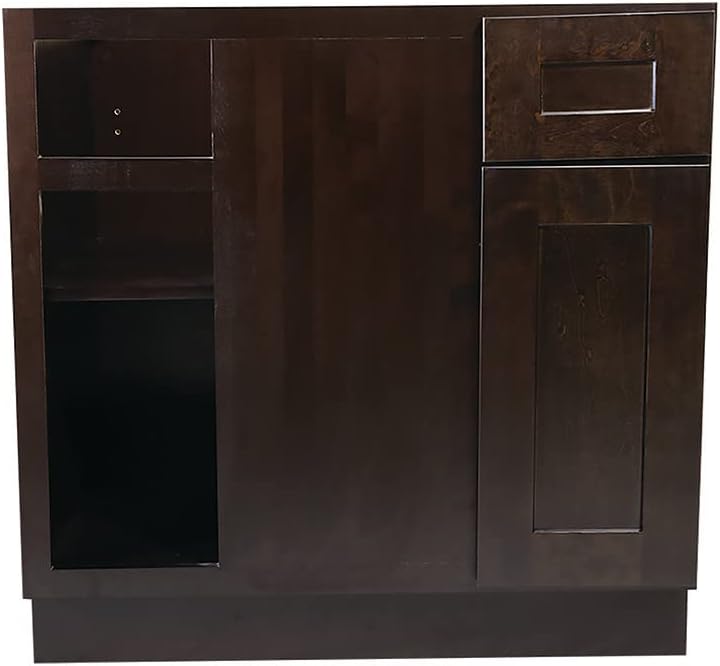 Design House 562116 Brookings Unassembled (Ready-to-Assemble) Shaker Blind Base Kitchen Cabinet 36x34.5x24, Espresso