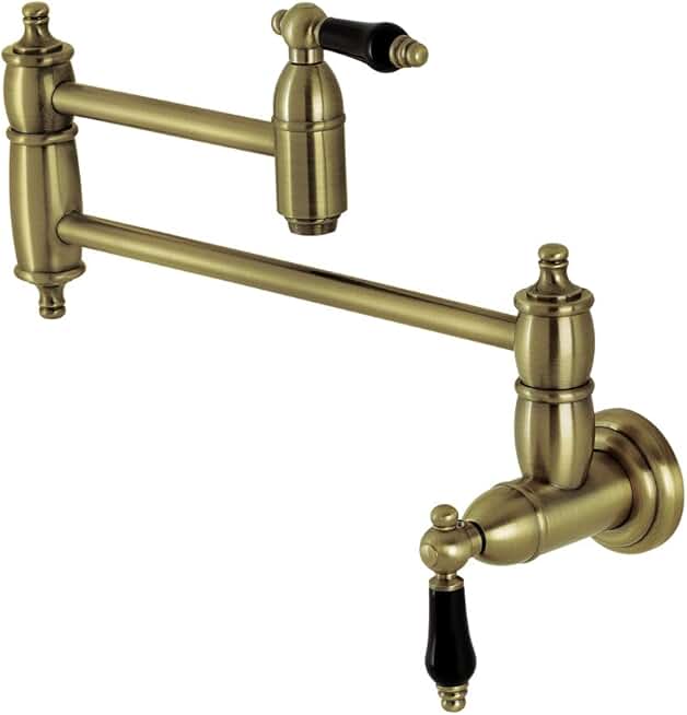 Kingston Brass KS3103PKL Duchess Pot Filler, Antique Brass, 20 x 2.63 x 8
