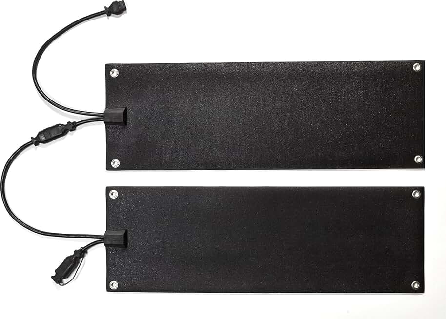 Heated Snow Melting Mats for walkways Stairs- Outdoor Heated Mats- Non-Slip Electric Heated Foot Mats for Winter Snow Removal- Heated Snow Melting Mat for Stairs garages Driveway (30in x 48in)