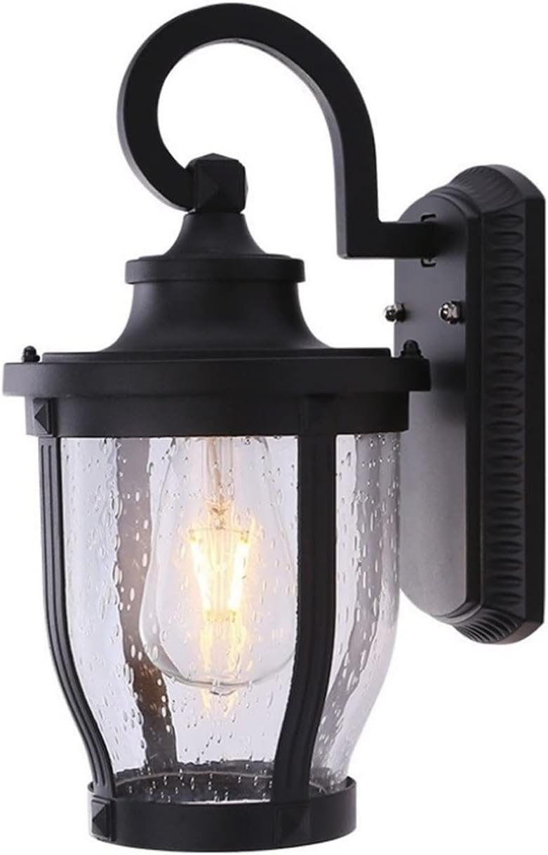 MOTHY Retro Vintage Industrial Wall Lamp Iron Metal Exterior Wall Light Creative Restaurant Bar Balcony Aisle Wall Lamp E27 Garage Entrance Wall-Mounted Wall Sconce Lantern Black Wall Porch Sconces