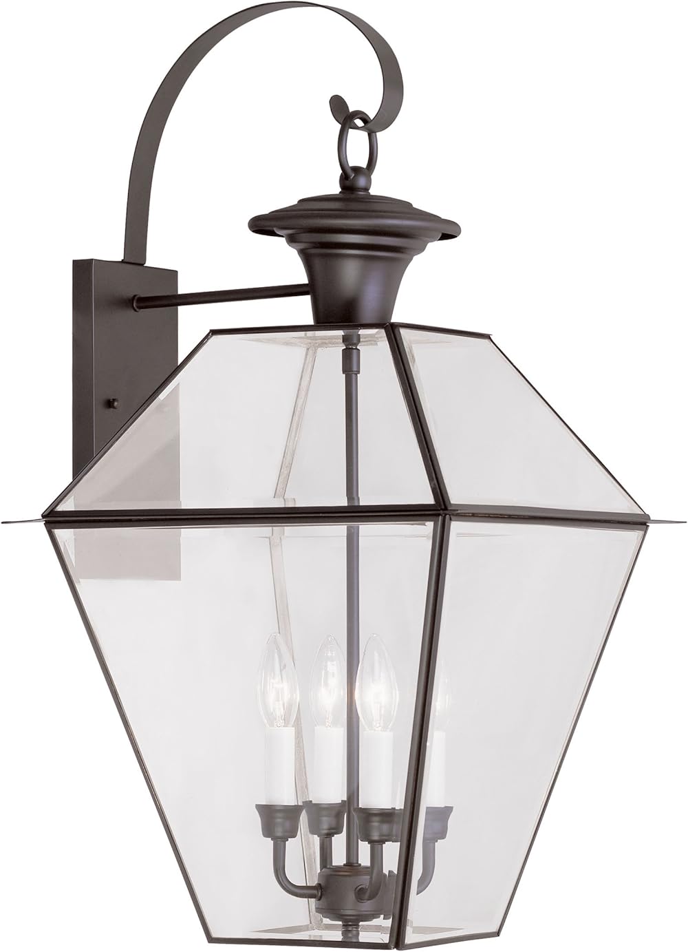 2386-07 Westover 4-Light Outdoor Wall Lantern, Bronze