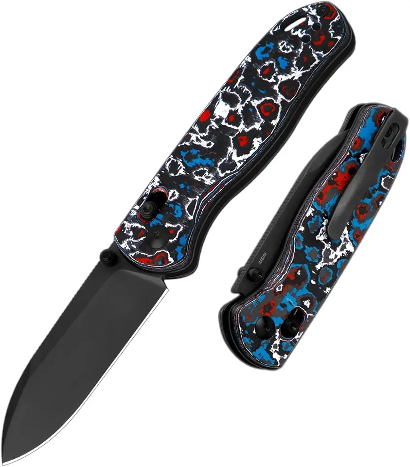 Kizer Gemini Folding Pocket Knife Bundled Drop Bear Pocket Knife EDC Knife for Men Women Outdoor Camping Hunting Hiking Carving