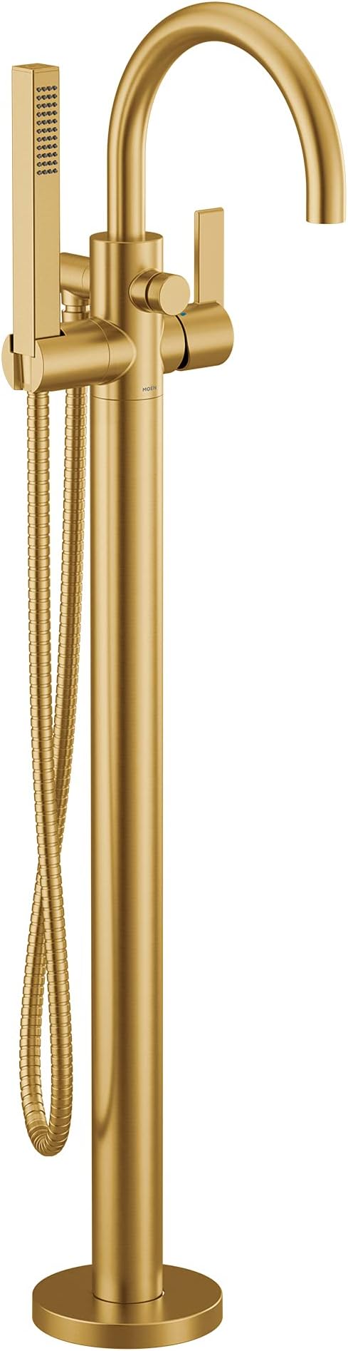 Cia 615BG One Handle Freestanding Floor Mount Tub Filler with Handshower