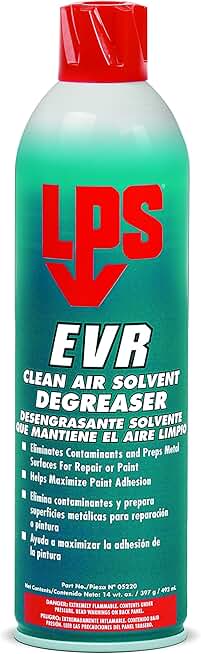 LPS EVR Clean Air Solvent Degreaser, 14 oz Aerosol (Pack of 12)