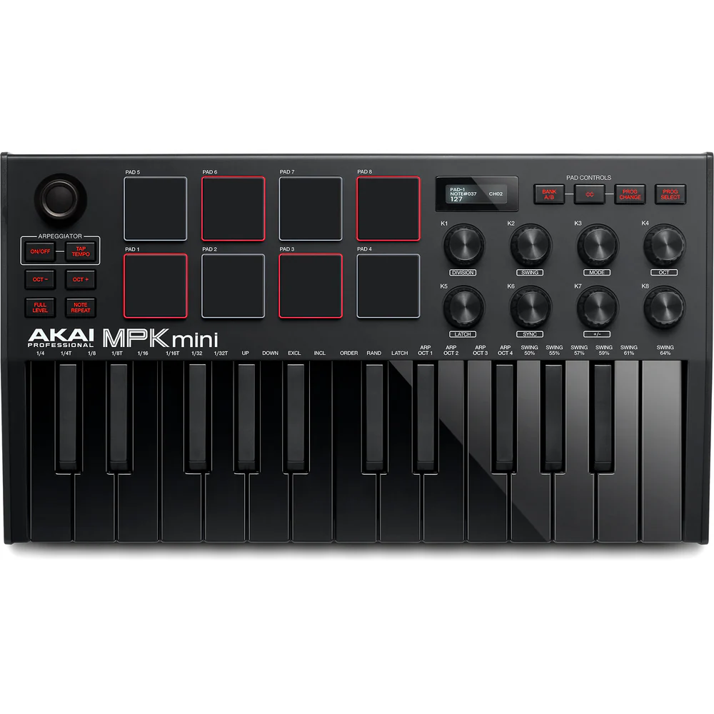 Akai MPK Mini MK3 Keyboard Controller - Black Akai MPK Mini MK3 Keyboard Controller - Black