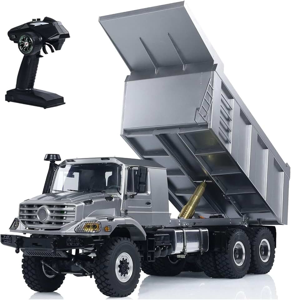 TOUCAN RC HOBBY JDM 180 1/14 6x6 RC Hydraulic Dumper Truck Metal Remote Control Tipper Car Model