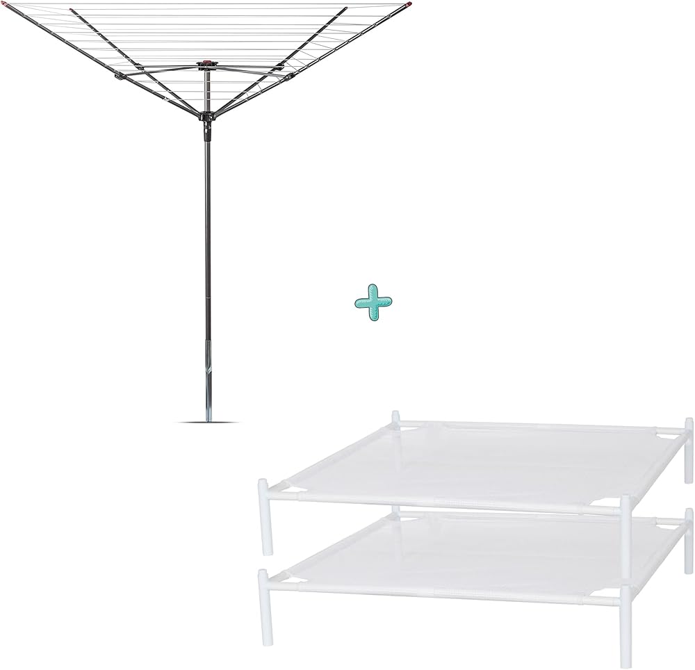 STORAGE MANIAC Umbrella Drying Rack + 2-Pack Sweater Drying Rack