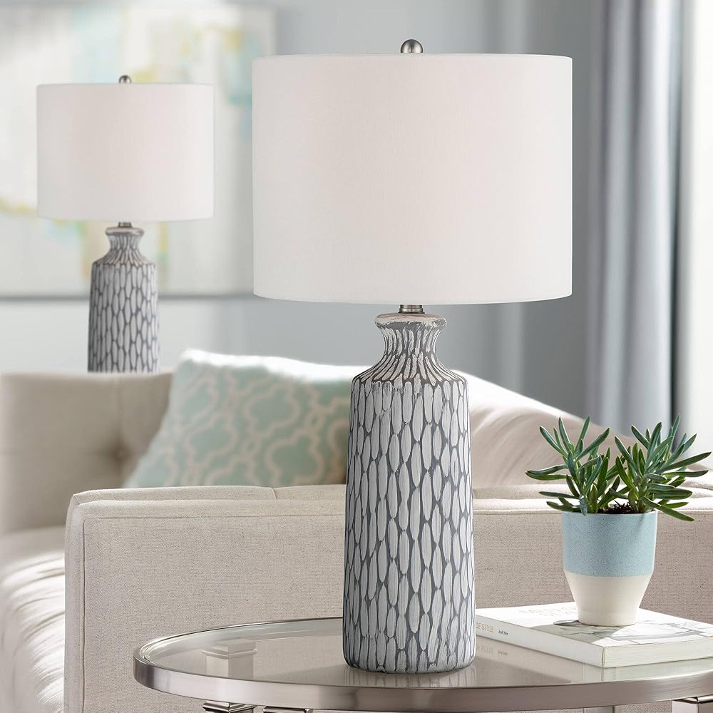 360 Lighting Patrick Modern Coastal Table Lamps 26 1/4
