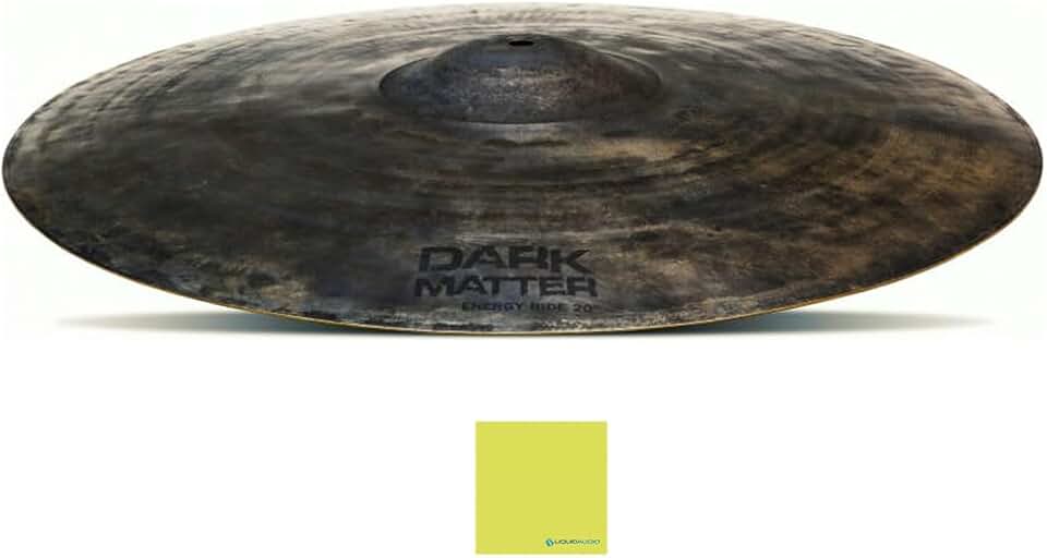 Dream Cymbals and Gongs 20 In Ride Cymbal (DMERI20) Bundle with Liquid Audio Instrument Polishing Cloth - Dream Dark Matter Energy Ride Series