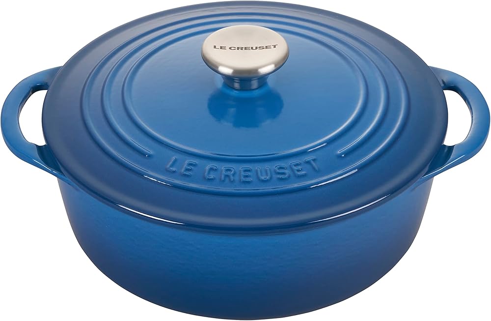 Le Creuset Enameled Cast Iron Shallow Round Oven, 2.75 Qt., Marseille