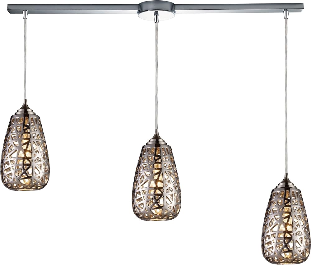Elk 20064/3L Nestor 3-Light Linear Pendant in Chrome
