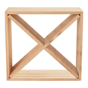 Wine Enthusiast 24-Bottle Compact Cellar Cube Wine Rack in Natural