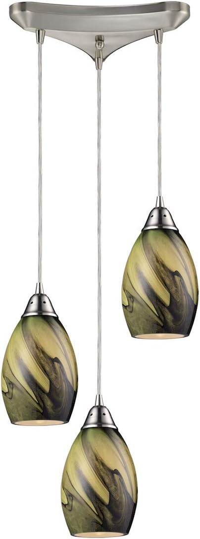 31133/3PLN Formations Three Light Pendant, Satin Nickel