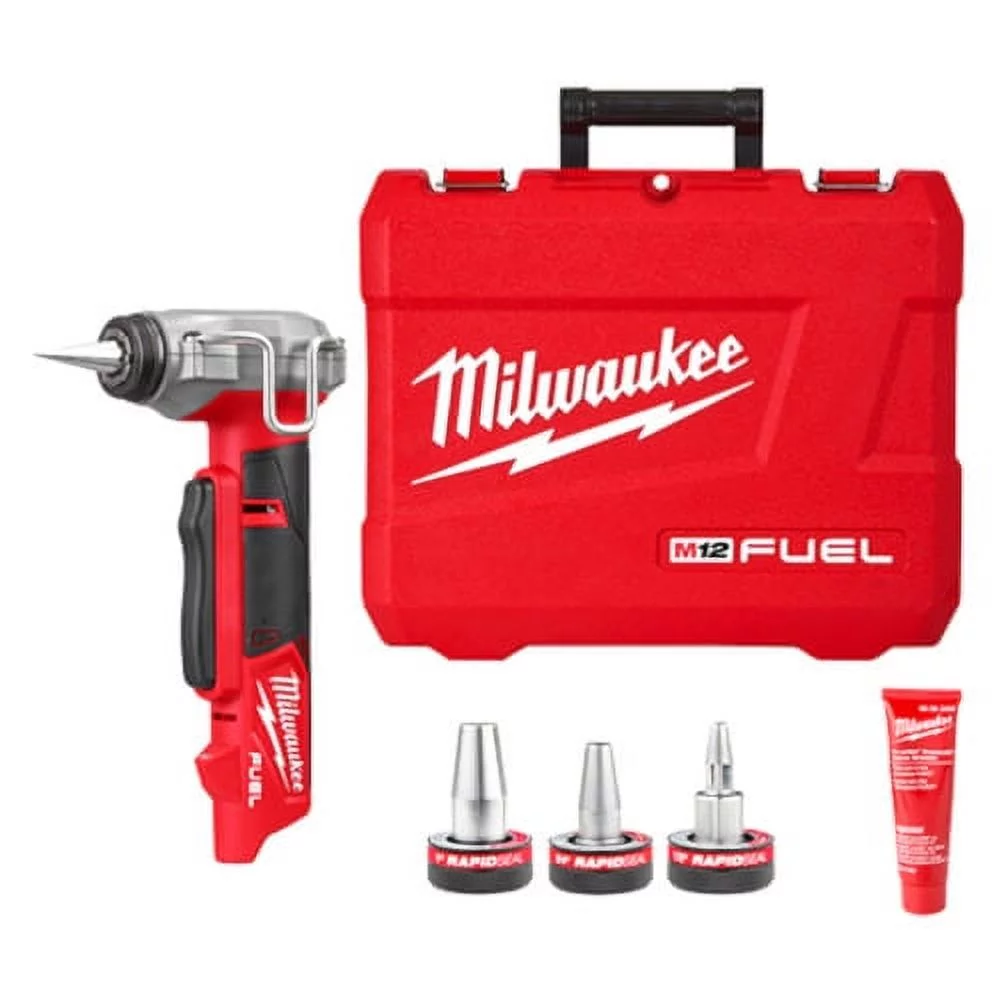 M12 Pro PEX Expander Tool with 1/2 in. - 1 in. RAPID SEAL Pro PEX Expander Heads