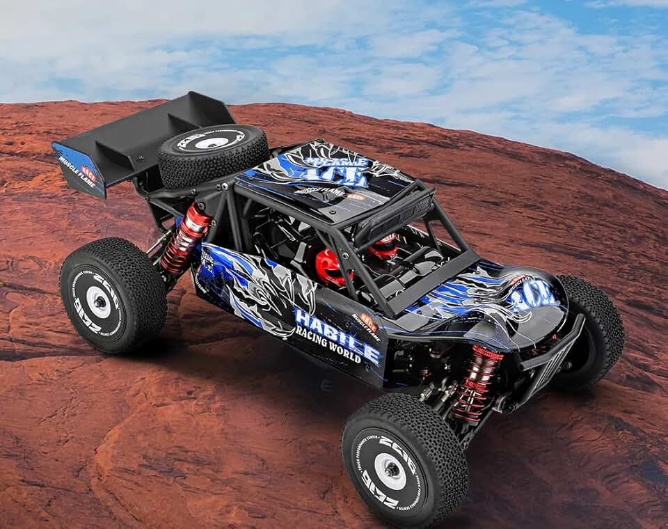 WLtoys High-Speed RC Car 124018 V2 1/12 4WD 55km/h High-Speed Off-Road Remote Control Drift Climbing RC Racing Car Adults,Kids Toys (124018 1 * 2200)