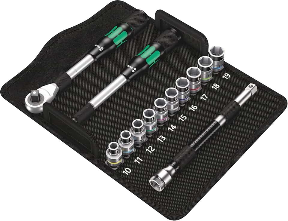 Wera - 8006 Sc 1 1/2 13 Pc Hybred Ratchet Set Hold Func (5004090001)