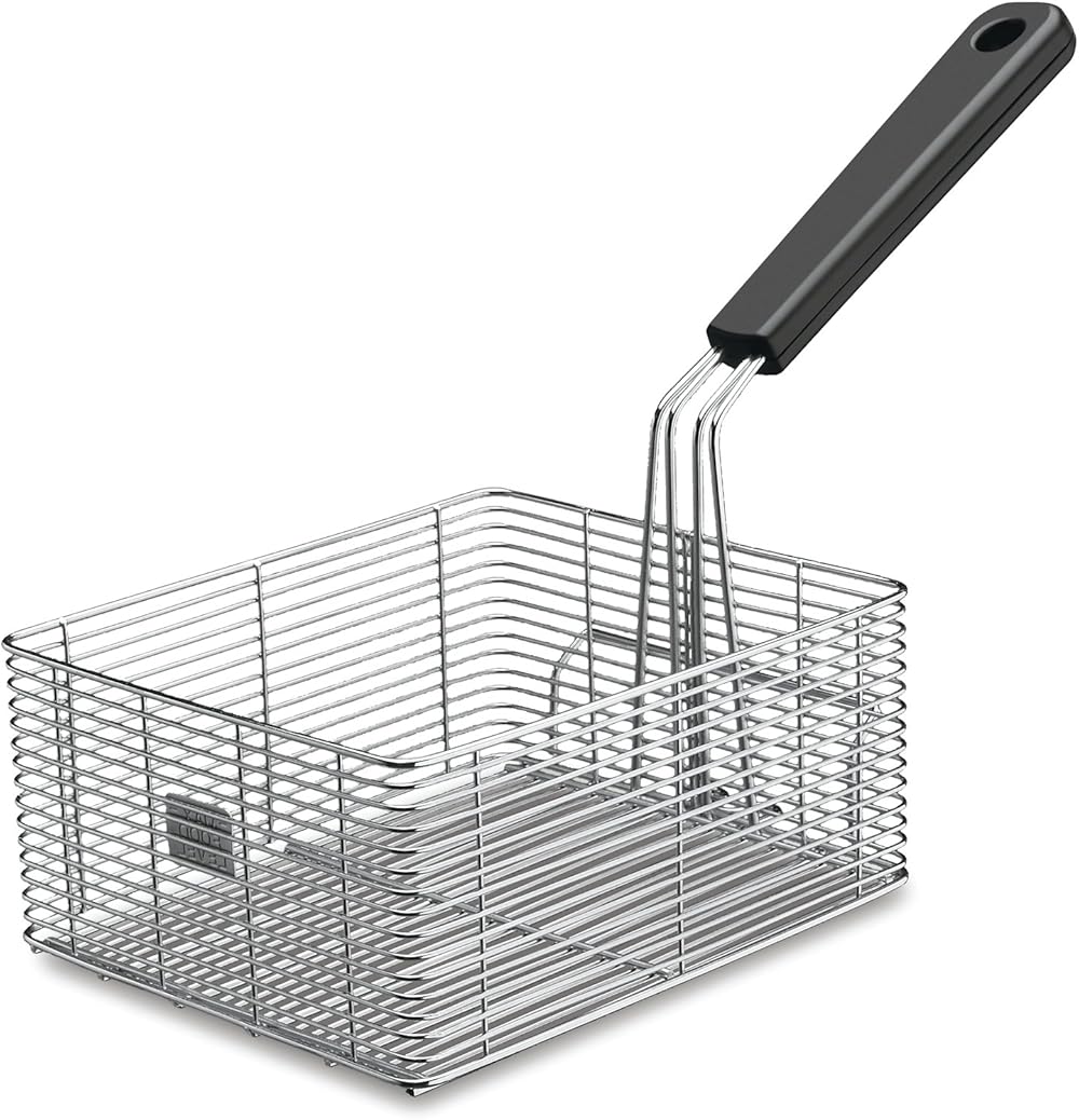 Waring Commercial LFB15 2.5-Pound Deep Fryers Steel Wire Frying Basket, Large, Silver