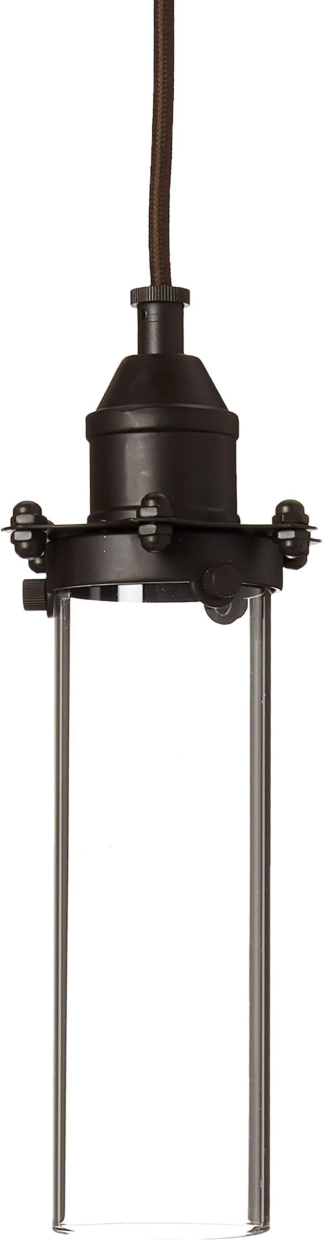 Fulton Mini Pendant - 1-Light in Oil Rubbed Bronze Finish, with Clear Glass, Transitional Style