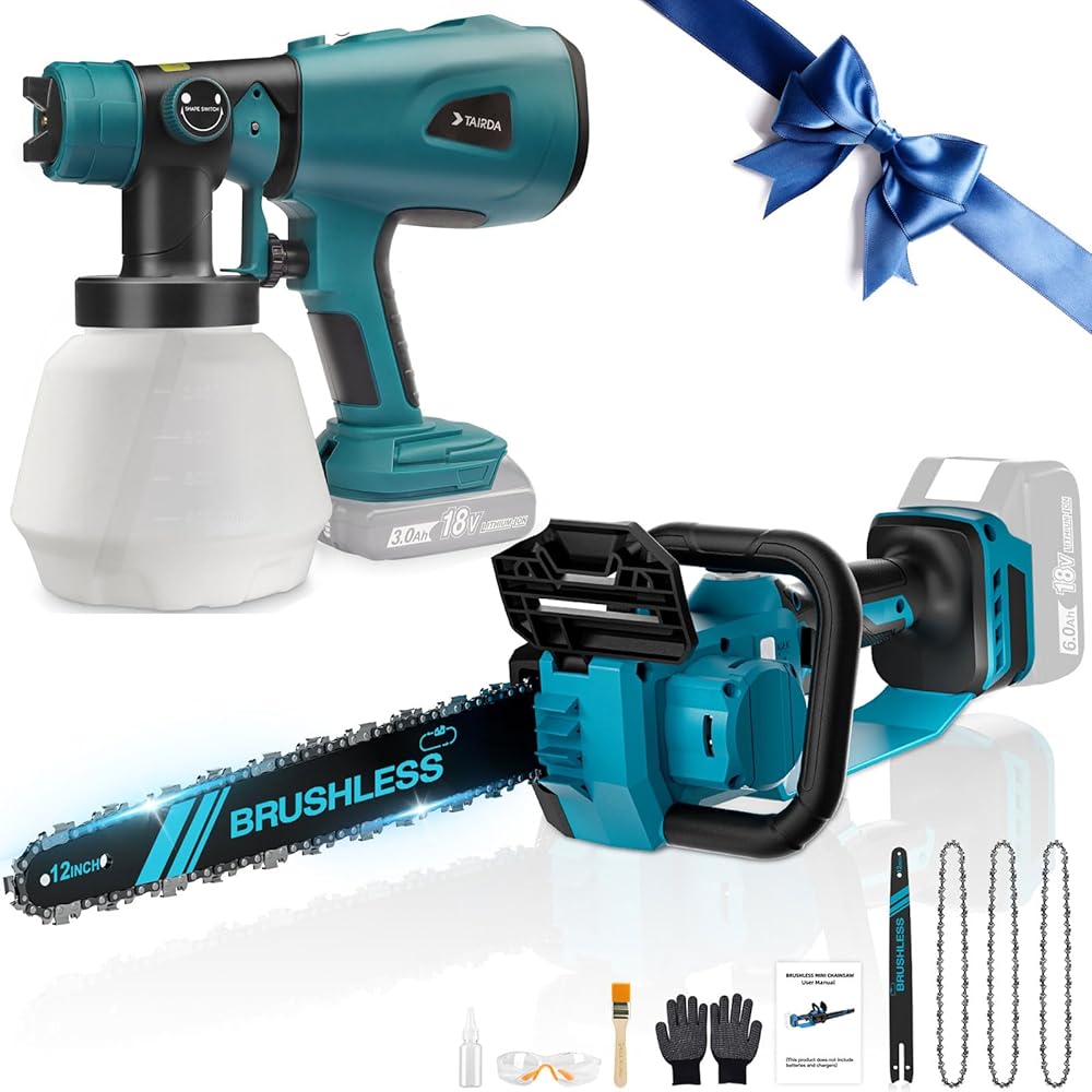 Paint Sprayer and Mini Chainsaw for Makita 18v Battery(No Battery)