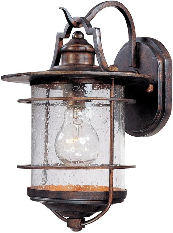 Casa Mirada Rustic Industrial Outdoor Wall Light Fixture Vintage Bronze Metal 12