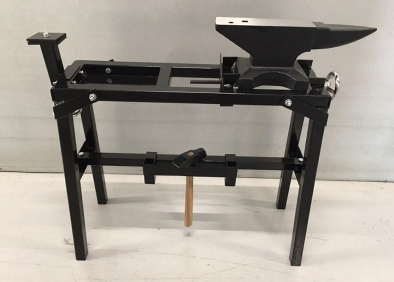 VKRP Industrial Machinery Blacksmith Anvil Vise Base Stand with Adjustable Legs