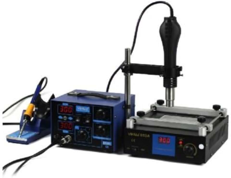 2 in 1 Soldering Rework Station Hot Air & Iron + Preheat station for BGA IC 110V/220v