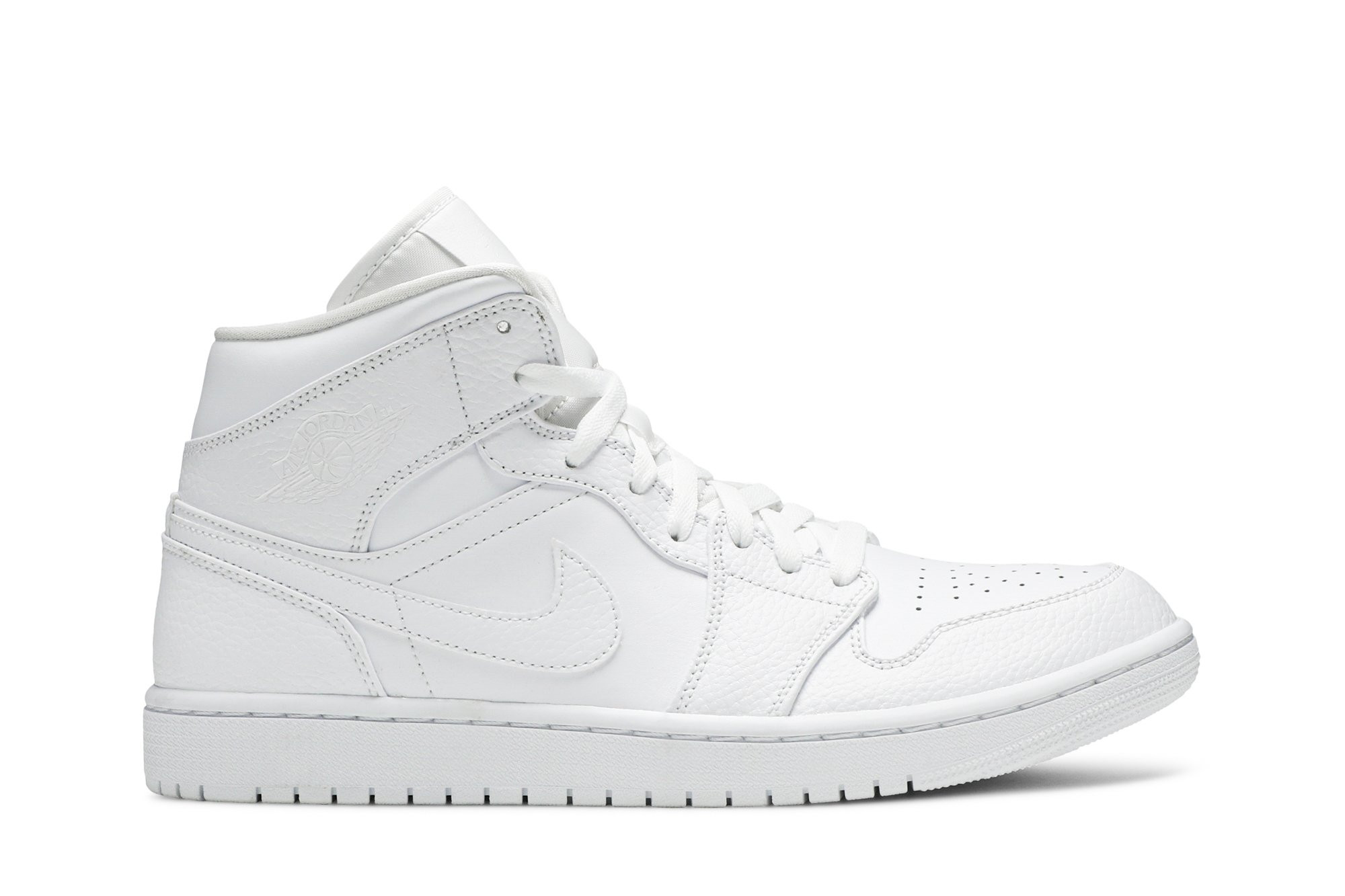 Air Jordan 1 Mid 'Triple White' 554724-130