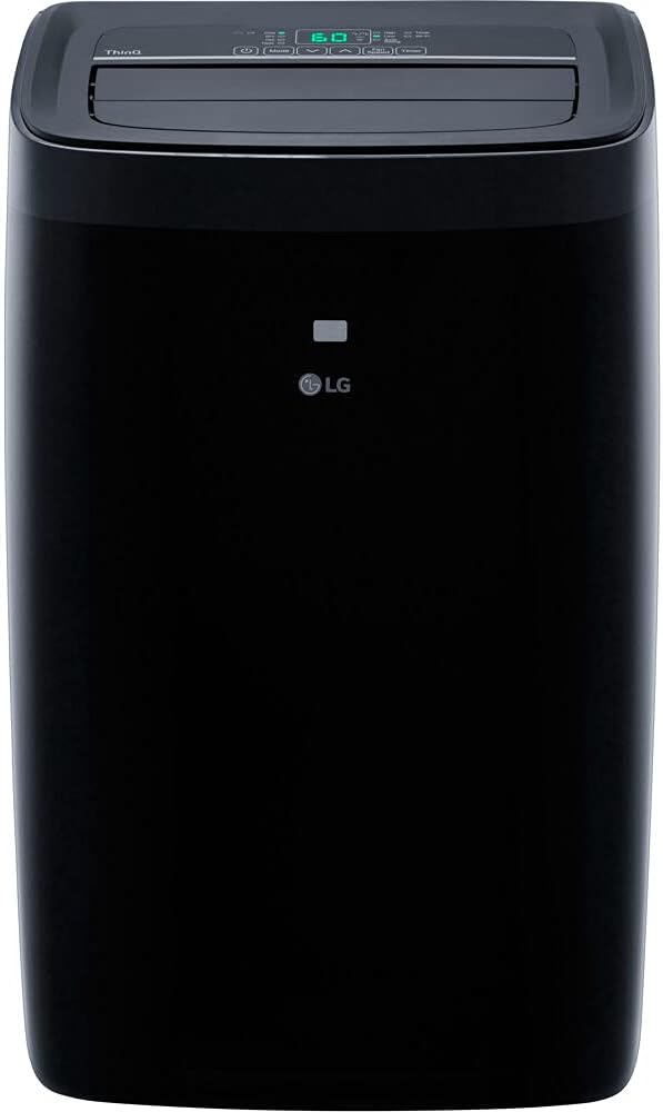 LG Portable Air Conditioner, 10,000 Cooling/12,000 BTU Heating, (14,000 ASHRAE), 4 in 1 Function, 115 Volt, Up to 450 Sq. Ft, Black