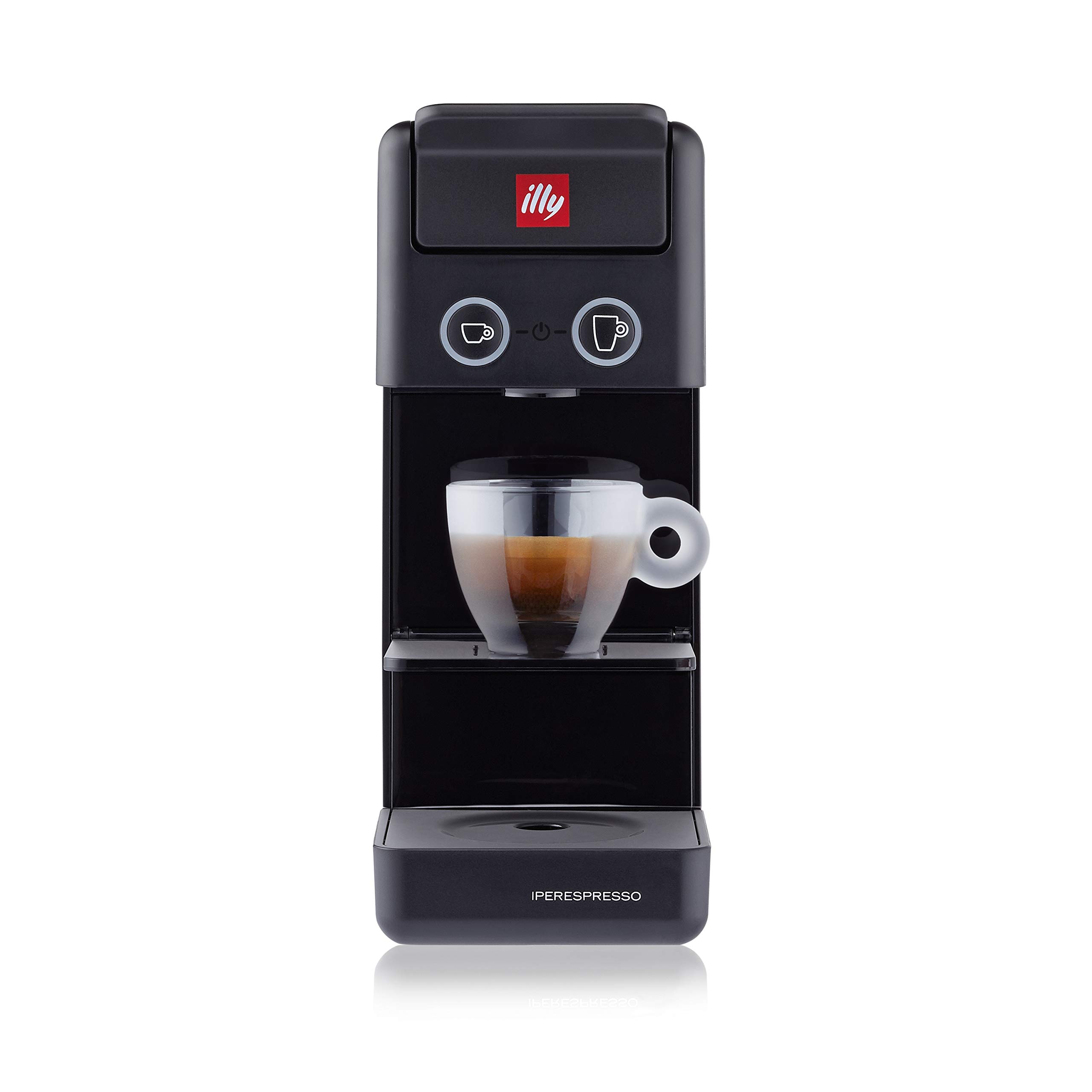 Illy NEW 2020 Y3.3 Espresso and Coffee Machine, 12.20x3.9x10.40, Black