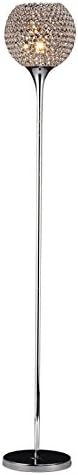 Silver Living Room Floor Lamp Modern Crystal Luxury Bedroom Floor Lights Study Room European Crystal Floor Lamp